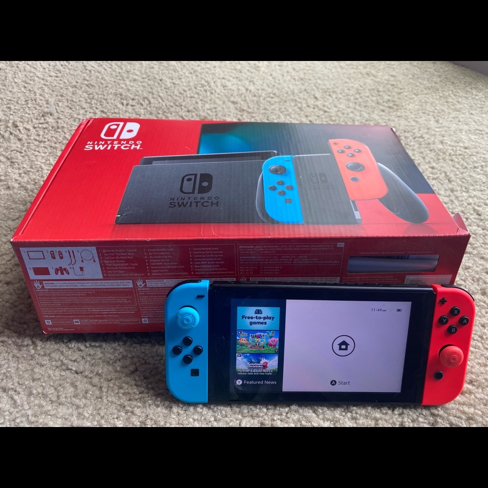 Nintendo switch console